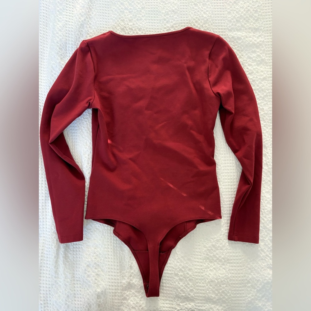 ✨NWOT✨Abercrombie Ponte Sweetheart Bodysuit - Picture 7 of 8